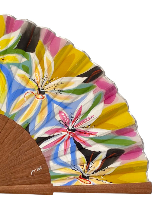 ABANICO SEDA PINTADO