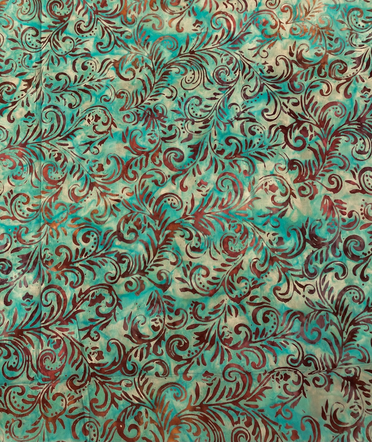 Abanico de madera de abedul con tela pintada