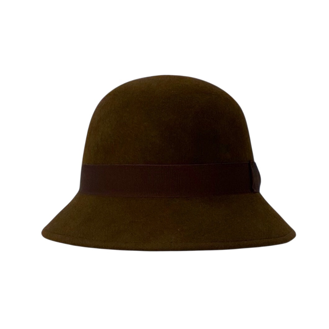 Waterproof Wool Felt Cloche Hat | Made in Italy – Abanico  display picture 1