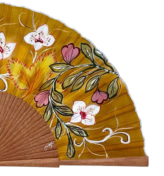 ABANICO SEDA PINTADO