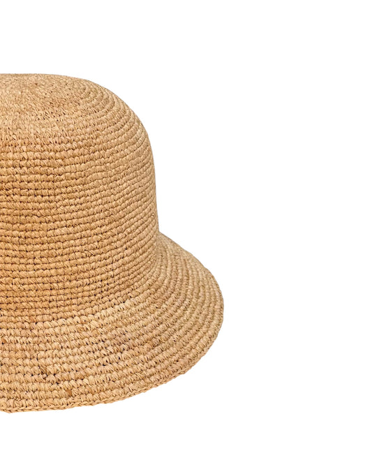 FOLDABLE RAFFIA BUCKET HAT