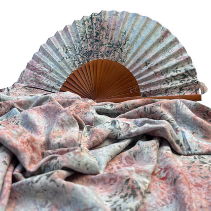 CONJUNTO CHAL Y ABANICO BATIK