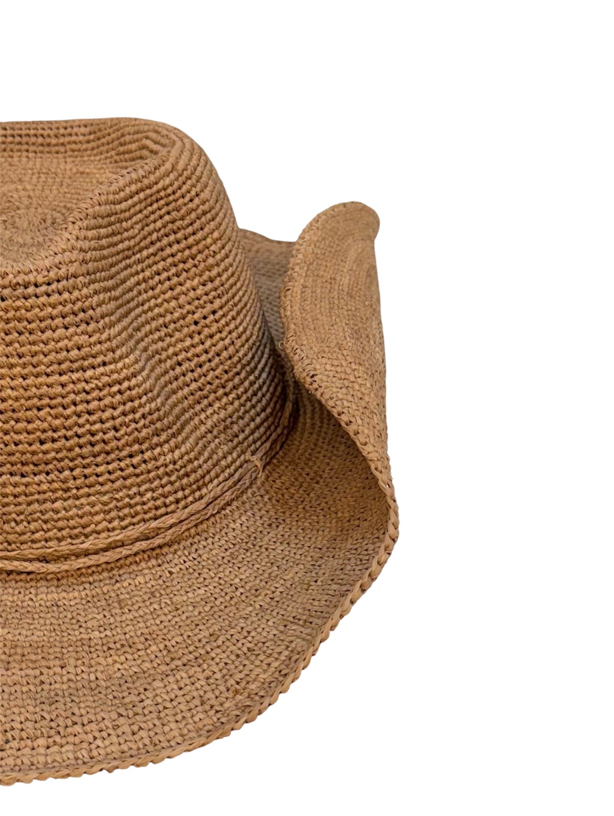 COWBOY-STYLE HAT WITH RIBBON