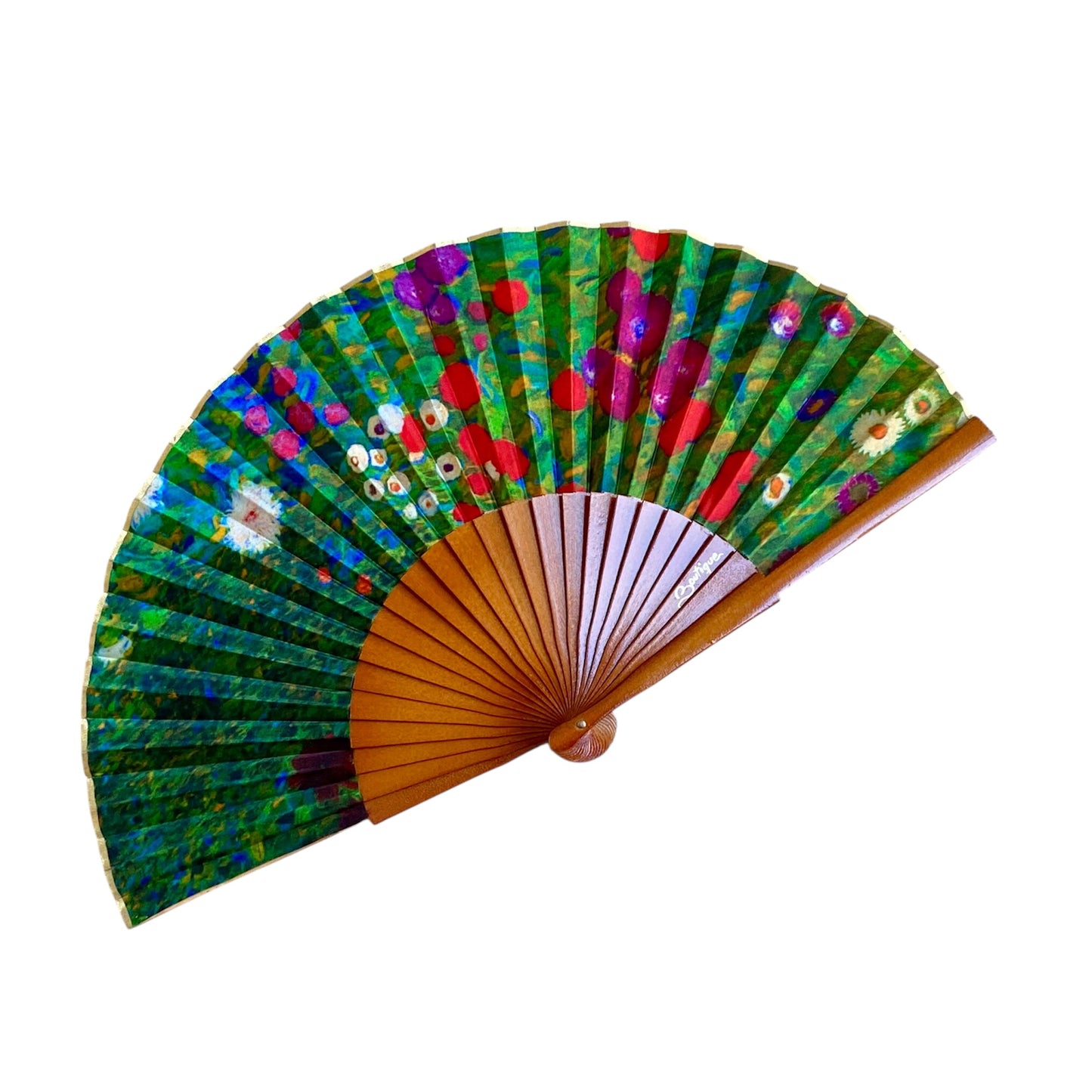 ABANICO SEDA ESTAMPADO