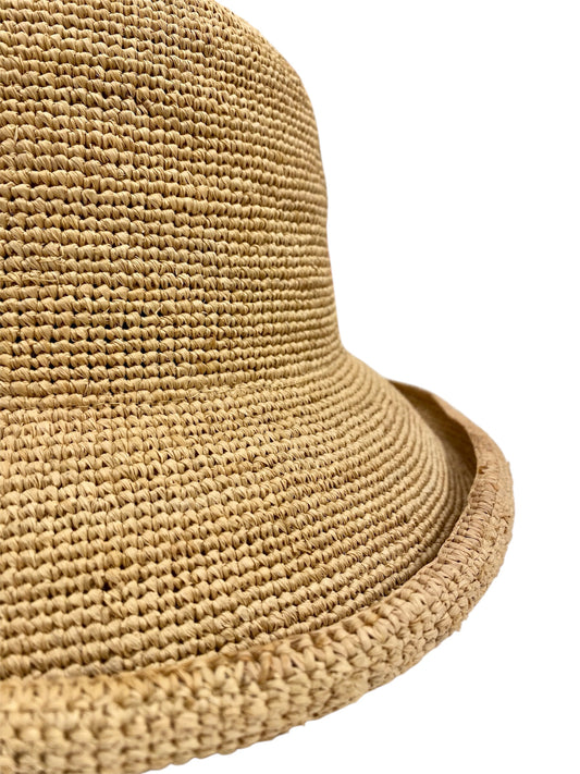 Cloche de rafia natural plegable