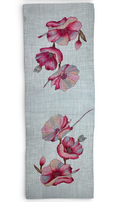 CHAL DE LANA MERINO PINTADO A MANO