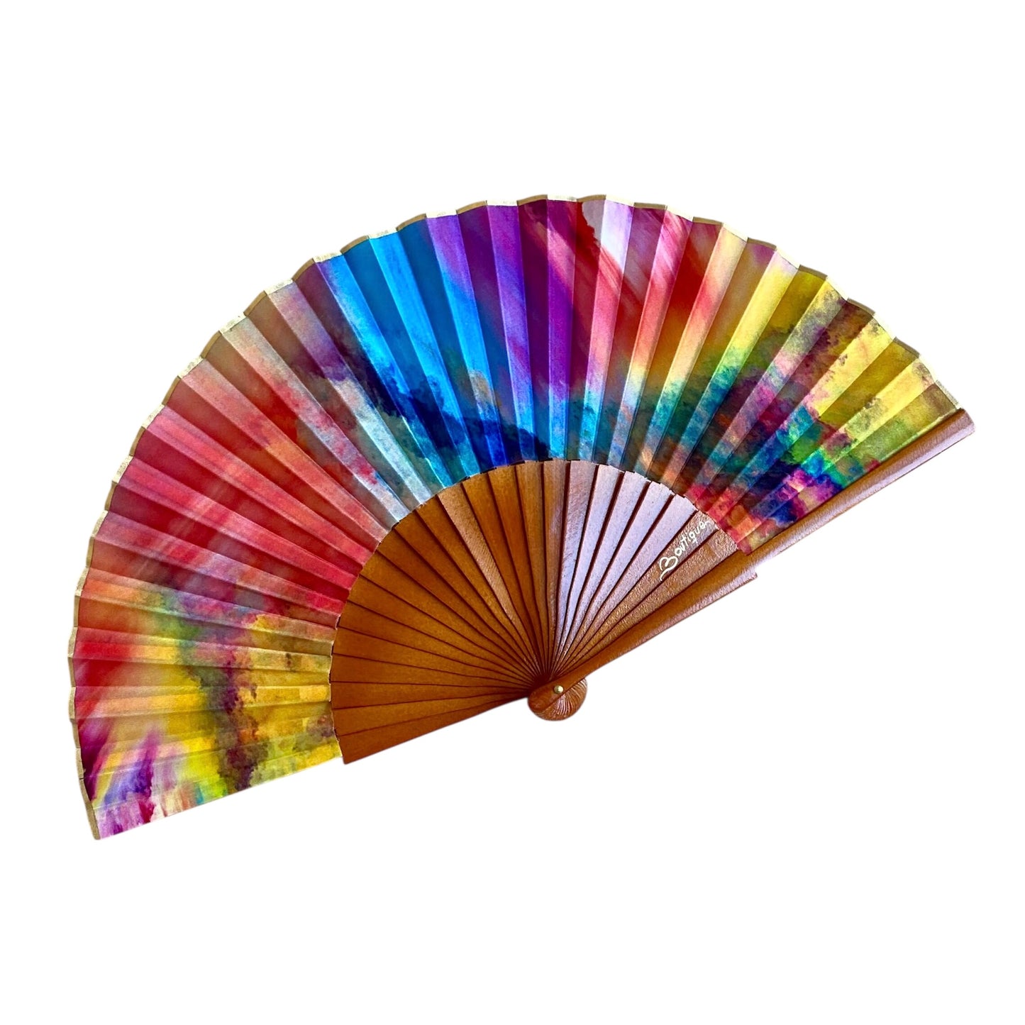 ABANICO SEDA ESTAMPADO