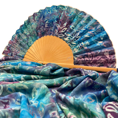 CONJUNTO CHAL Y ABANICO BATIK