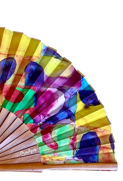 ABANICO SEDA ESTAMPADO