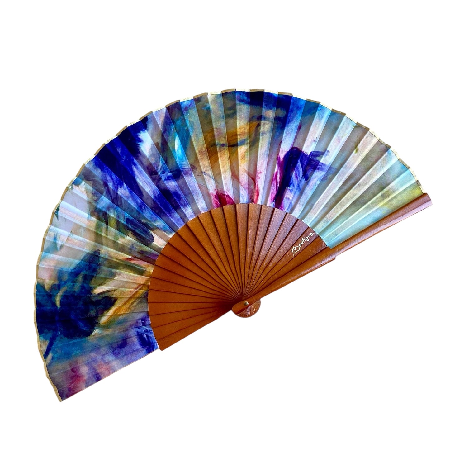 ABANICO SEDA ESTAMPADO