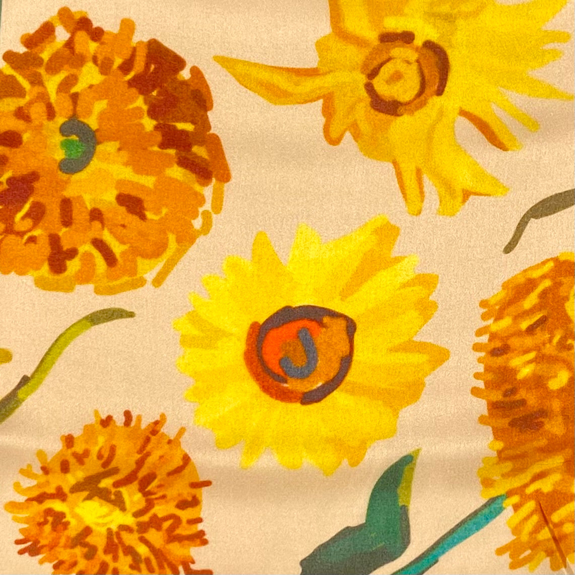 ABANICO SEDA ESTAMPADO