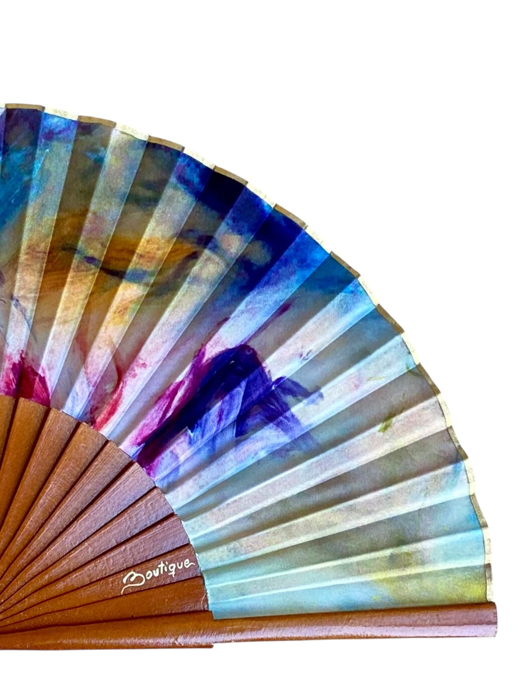 ABANICO SEDA ESTAMPADO