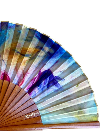 ABANICO SEDA ESTAMPADO