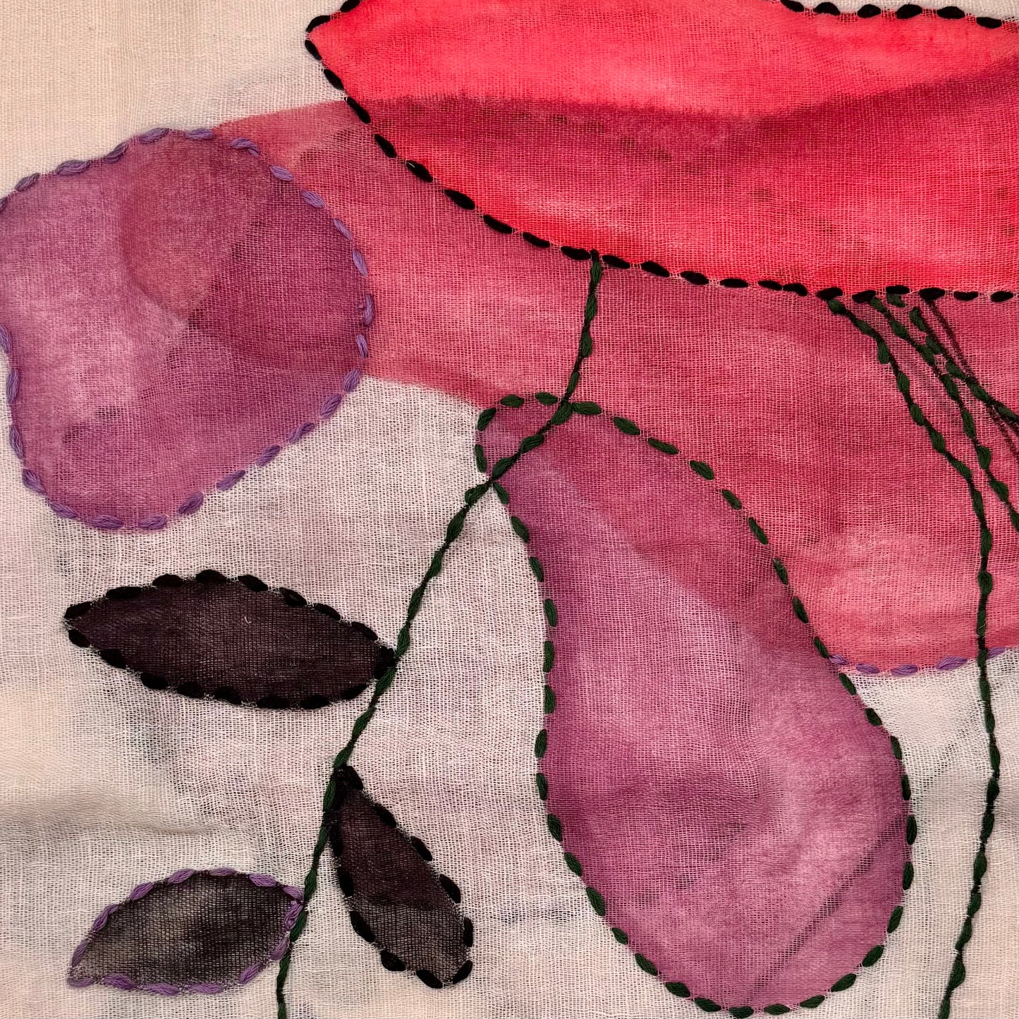HAND-EMBROIDERED & HAND-PAINTED LINEN
