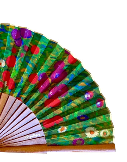 ABANICO SEDA ESTAMPADO