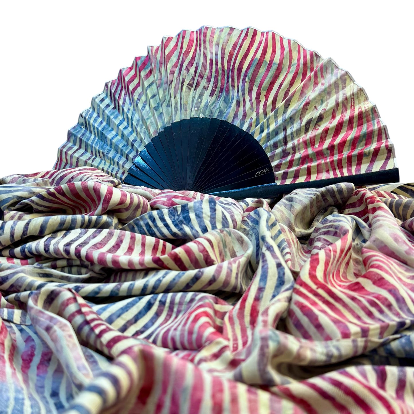 CONJUNTO CHAL Y ABANICO BATIK