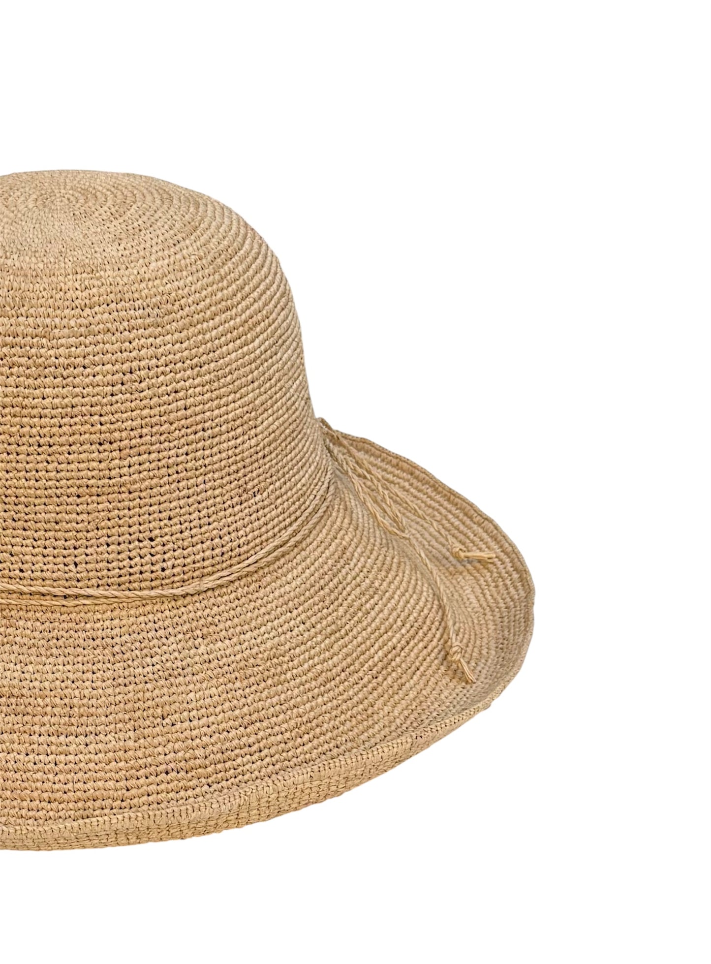 WIDE-BRIM RAFFIA HAT WITH BOW