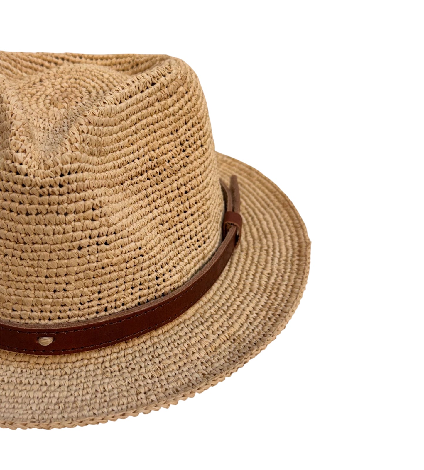 RAFFIA FEDORA HAT