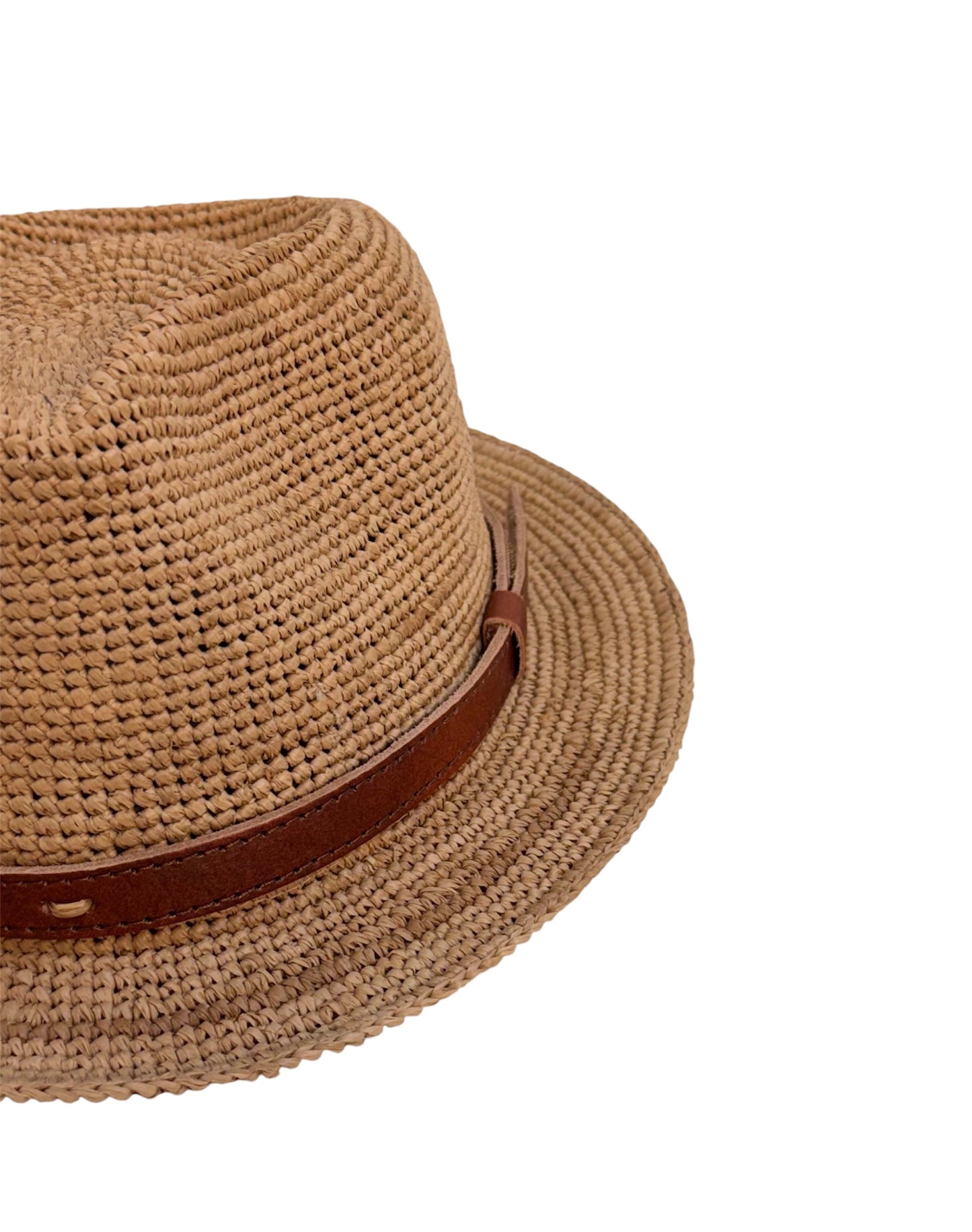 RAFFIA FEDORA HAT