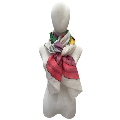HAND-EMBROIDERED & HAND-PAINTED LINEN