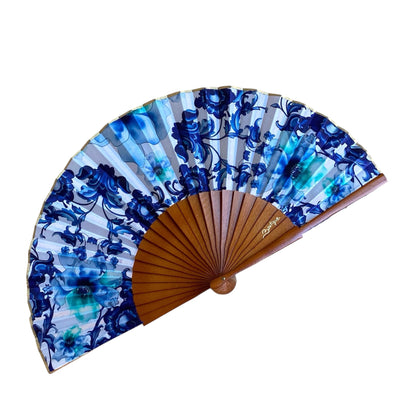 ABANICO SEDA ESTAMPADO
