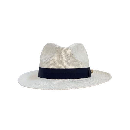 SOMBRERO PANAMÁ BANDA AZUL MARINO