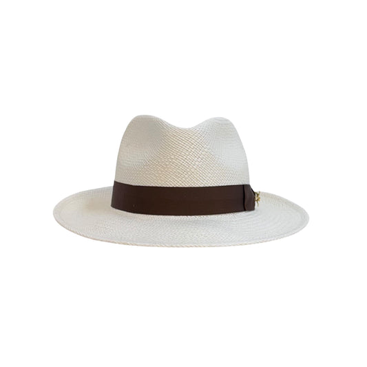 SOMBRERO PANAMÁ BANDA MARRÓN