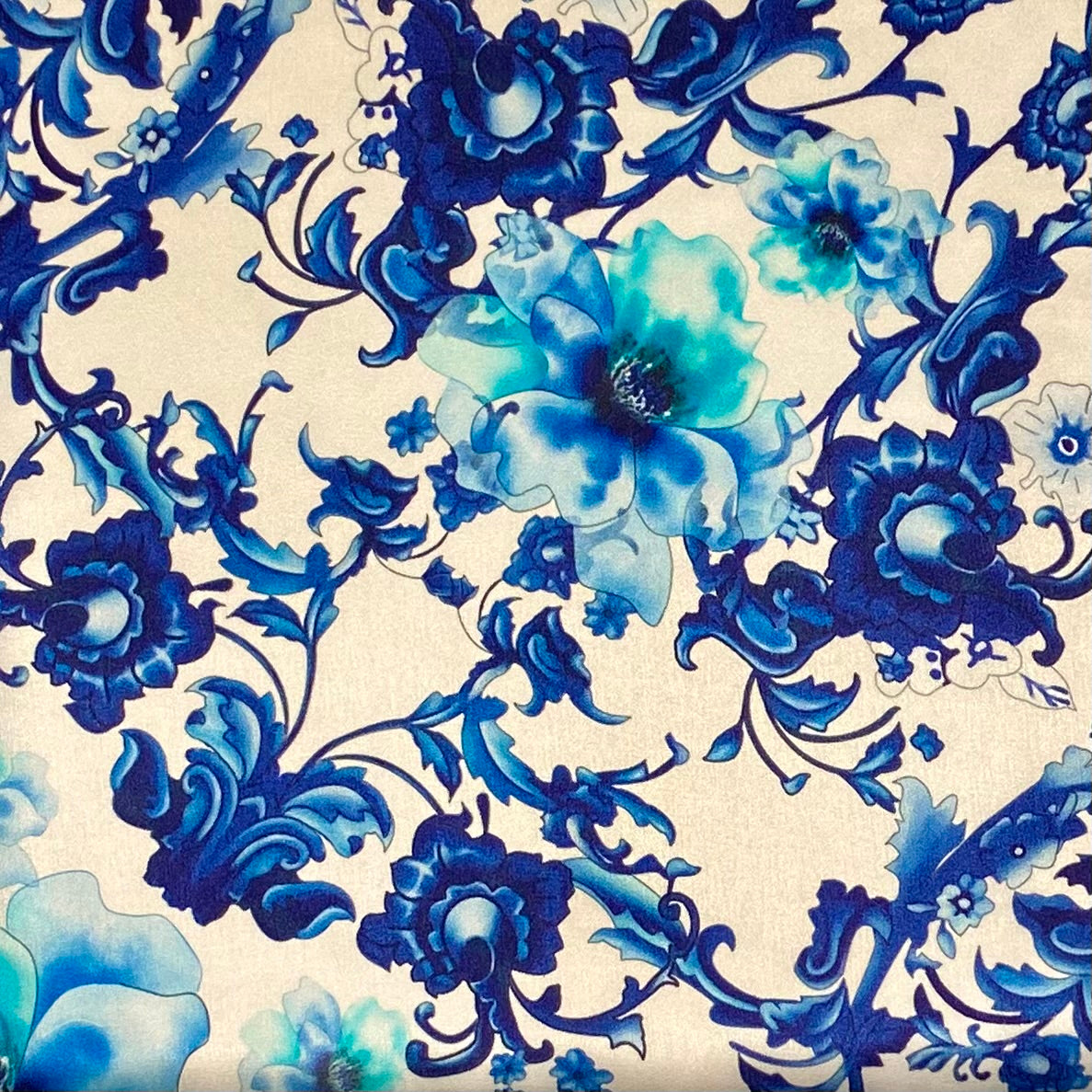 ABANICO SEDA ESTAMPADO