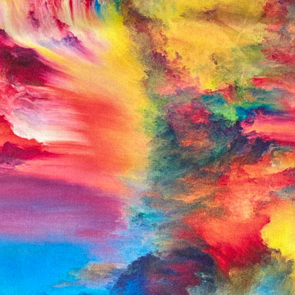 ABANICO SEDA ESTAMPADO