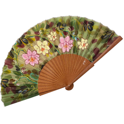 ABANICO SEDA PINTADO