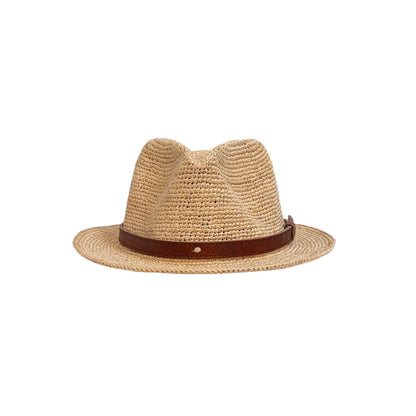 RAFFIA FEDORA HAT