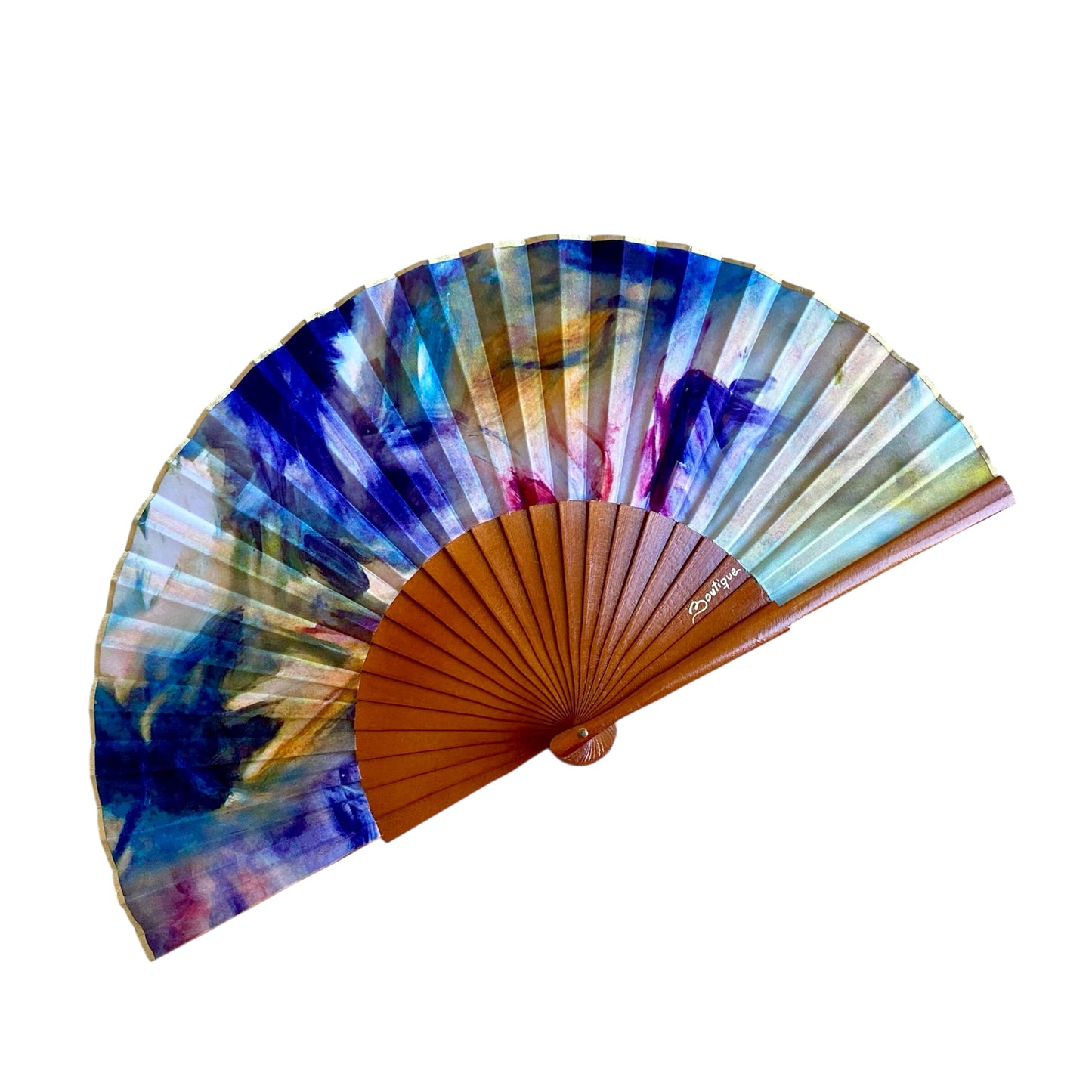 ABANICO SEDA ESTAMPADO
