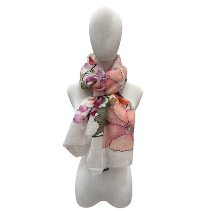 HAND-EMBROIDERED & HAND-PAINTED LINEN