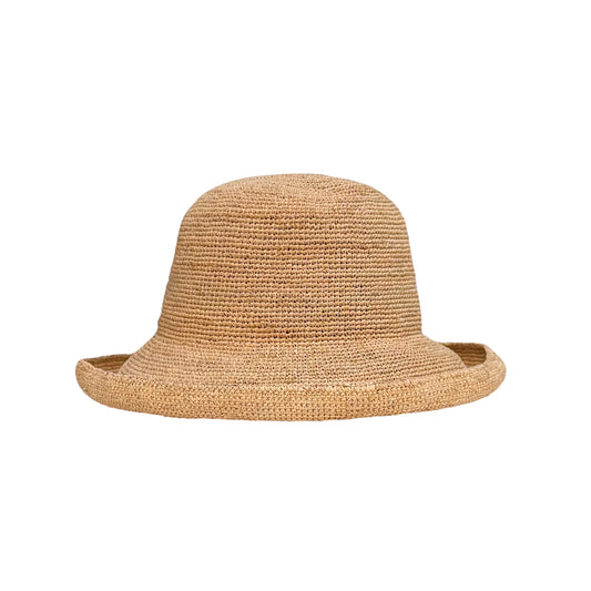 NATURAL RAFFIA CLOCHE HAT