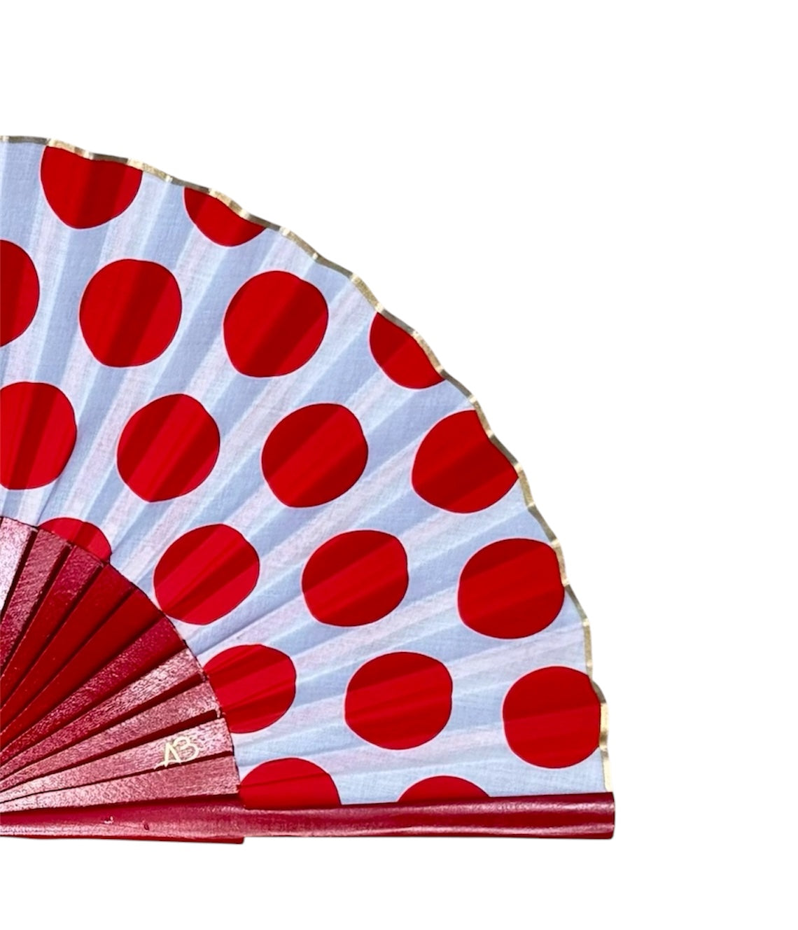 LARGE POLKA DOT FAN