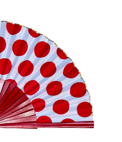 LARGE POLKA DOT FAN