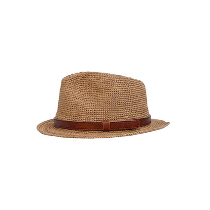 RAFFIA FEDORA HAT
