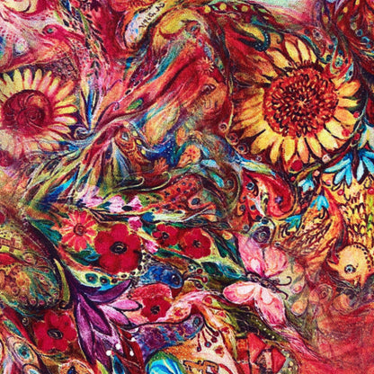 ABANICO SEDA ESTAMPADO