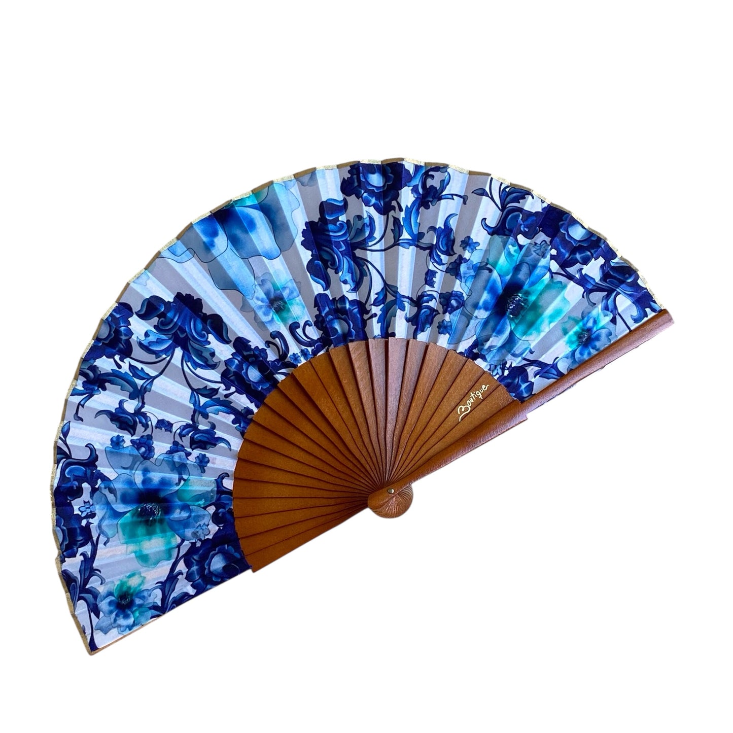ABANICO SEDA ESTAMPADO