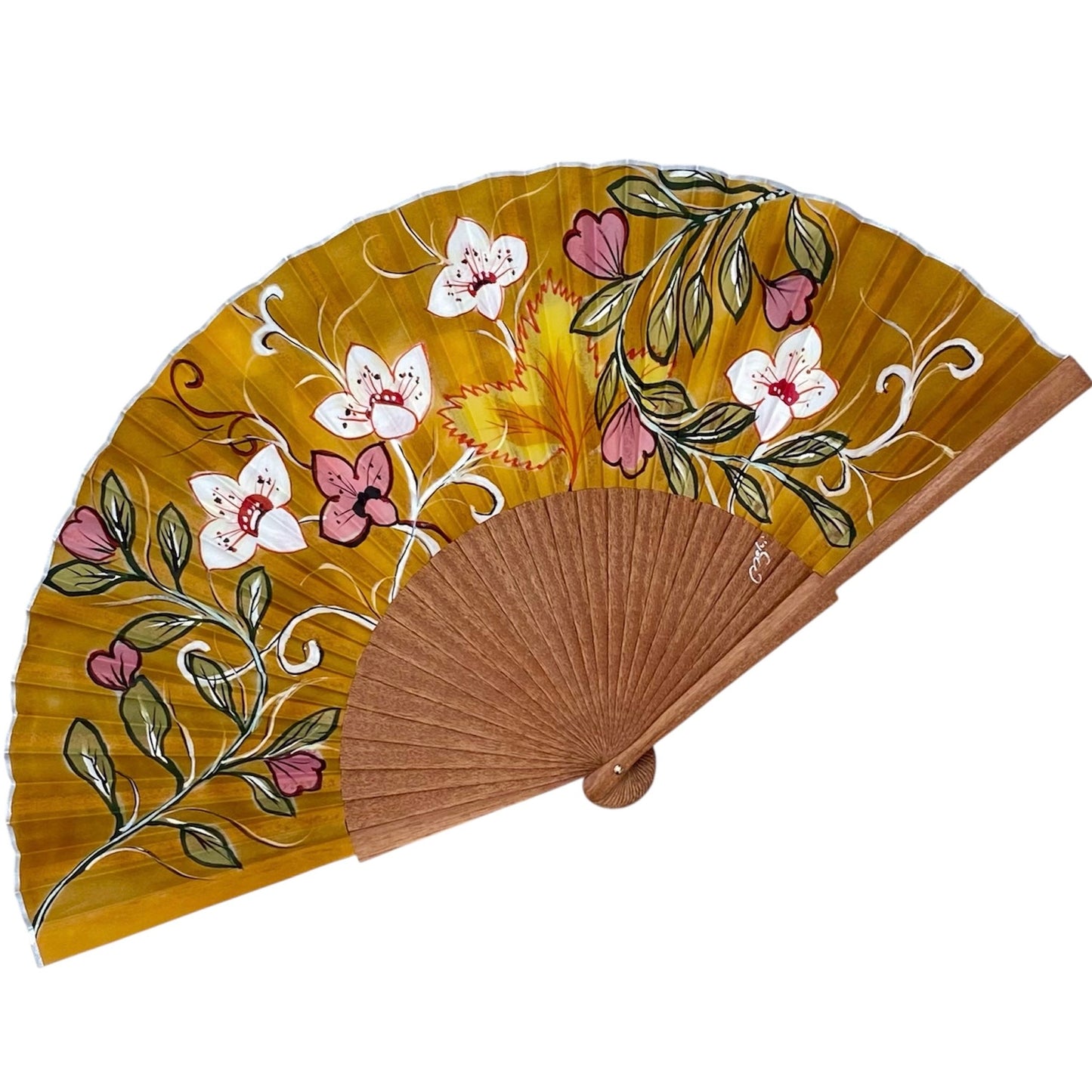 ABANICO SEDA PINTADO