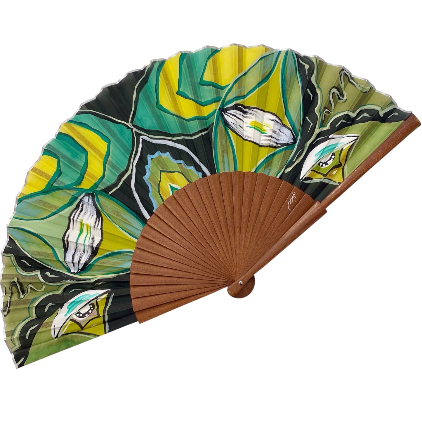 ABANICO SEDA PINTADO