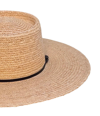 WIDE-BRIM CORDOBÉS HAT WITH LEATHER BAND