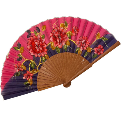 ABANICO SEDA PINTADO