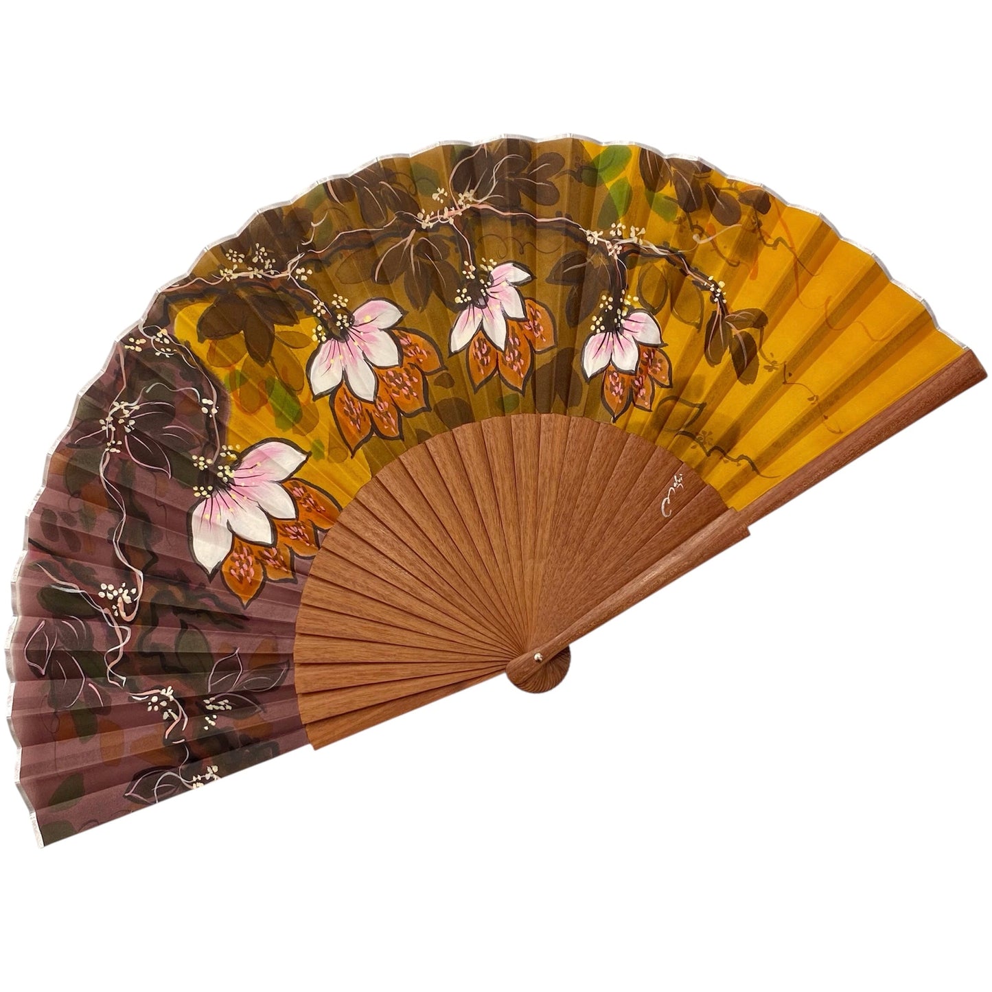 ABANICO SEDA PINTADO