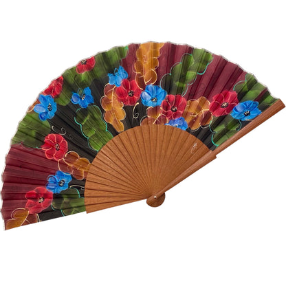 ABANICO SEDA PINTADO