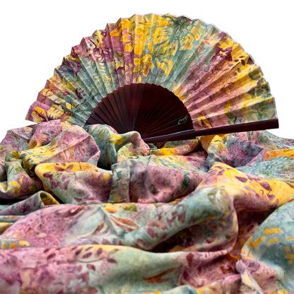 CONJUNTO CHAL Y ABANICO BATIK