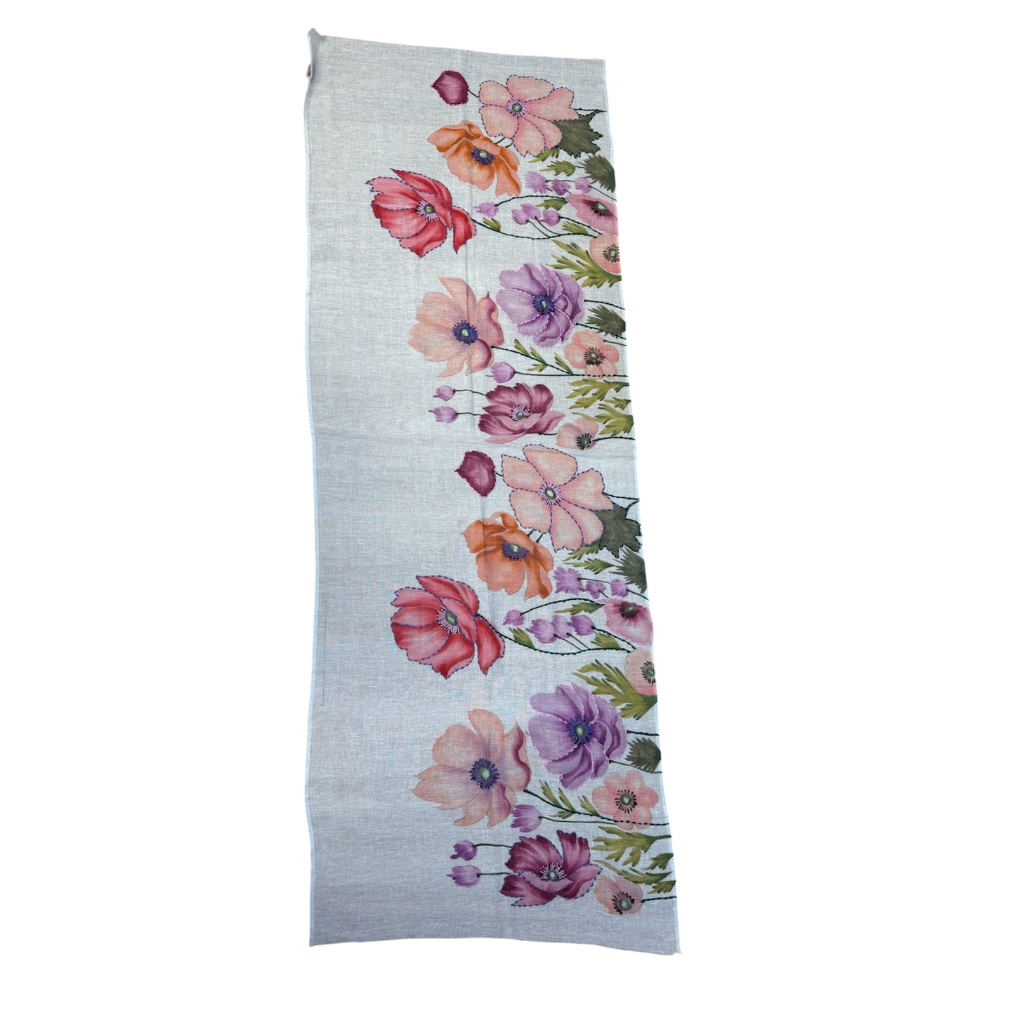 HAND-EMBROIDERED & HAND-PAINTED LINEN