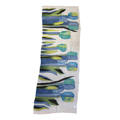 HAND-EMBROIDERED & HAND-PAINTED LINEN