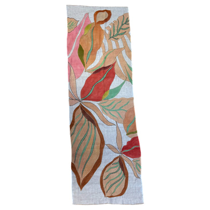 HAND-EMBROIDERED & HAND-PAINTED LINEN
