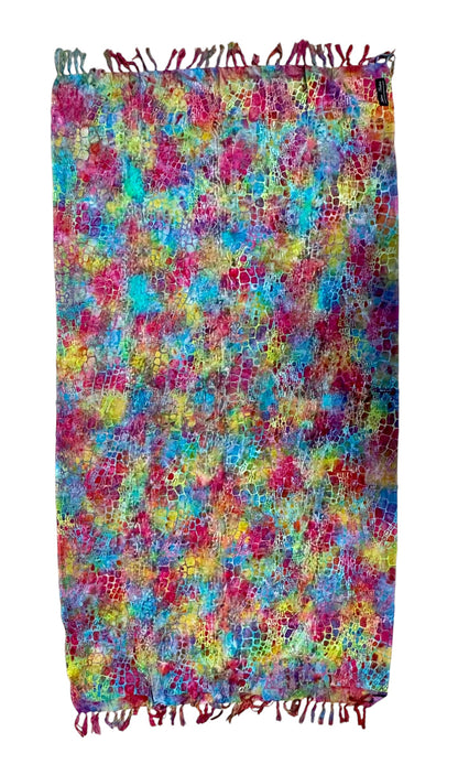 CONJUNTO CHAL Y ABANICO BATIK